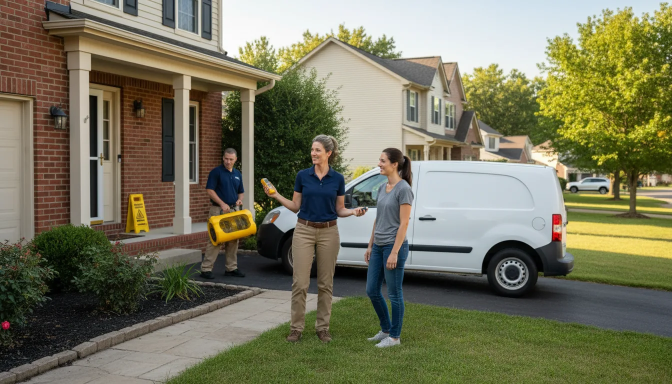 Residential water damage restoration in Lockport, LA